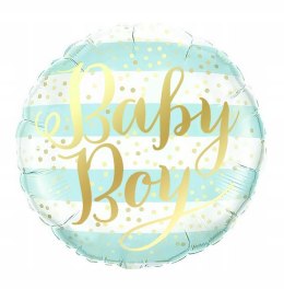 Balon foliowy Baby Boy błękitny 45cm