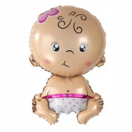 Balon foliowy XL BOBAS GIRL baby shower ROCZEK