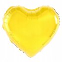 Balon foliowy serce żółte urodziny ślub 3 szt