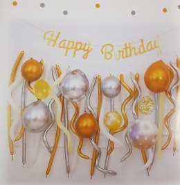 Balony Happy birthday girlanda impreza party