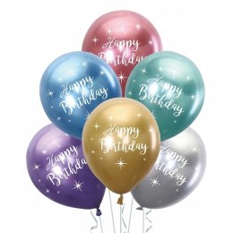 Balony gumowe party Happy Birthday impreza 6szt