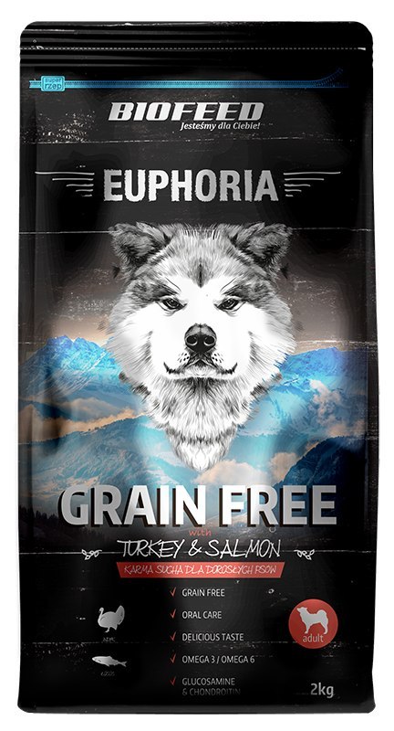 BIOFEED EUPHORIA ADULT DOG Grain Free Turkey & Salmon 300g-WYCOFANE