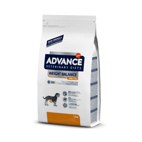 ADVANCE DIET Weight Balance Mini - sucha karma dla psów ras małych 1,5kg [923526]