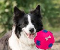 Piłka dla psa piszcząca zabawka 7,5 cm różowe