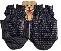 Ubranko kurtka kamizelka dla psa pikowana czarna L