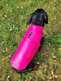 Ubranko kurtka kamizelka dla psa pikowana różowa S