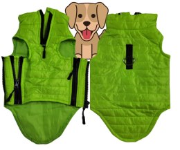 Ubranko kurtka kamizelka dla psa pikowana zielona S