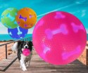 Piłka dla psa świecąca gumowa zabawka 7 cm różówa