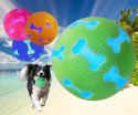 Piłka dla psa świecąca gumowa zabawka 7 cm zielona