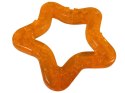 Pomarańczowa Gwiazdka silikonowa z wypustkami - Zabawka dla Psów