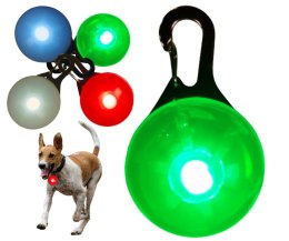 ZAWIESZKA świecąca LAMPKA LED do obroży dla psa 4 kolory
