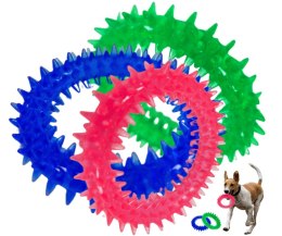 Zabawka dla psa kółko ring opona mała 8,5 cm mix